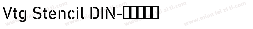 Vtg Stencil DIN字体转换